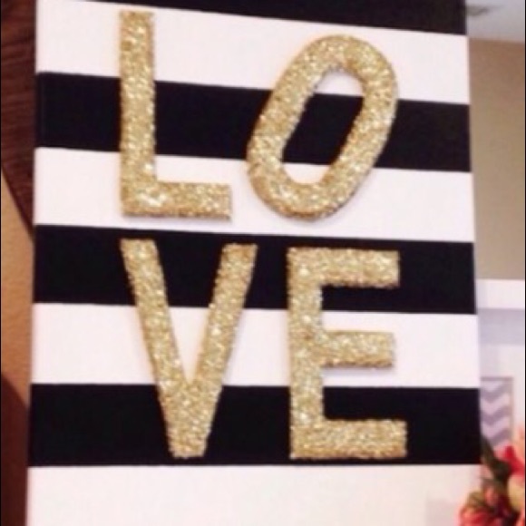 "LOVE" hand made canvas