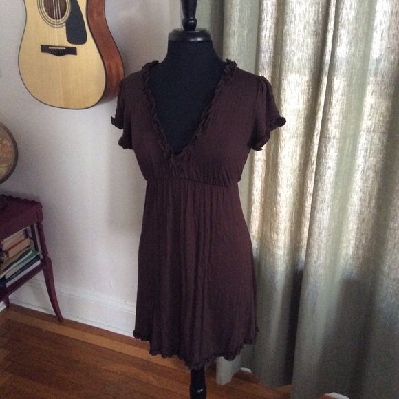 Ruffled jersey dress