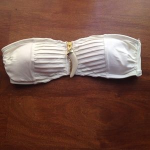 H&M cream strapless bikini