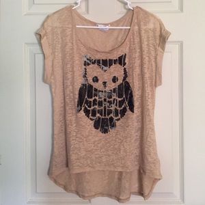 High-low Owl Shirt