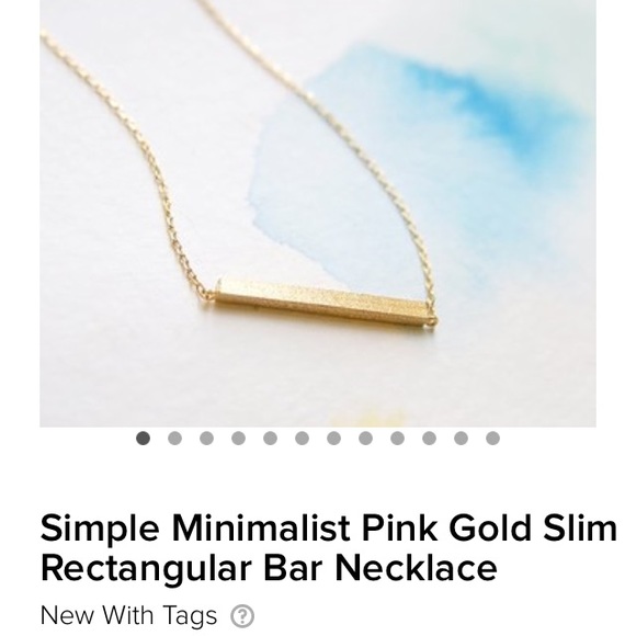 Delicate bar necklace - Picture 1 of 3