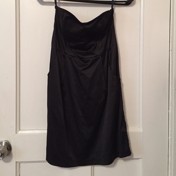 Urban outfitters strapless black dress!