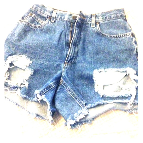 Vintage cut off high waisted shorts