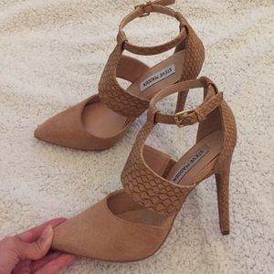 Beige d'Orsay Steve Madden Heels