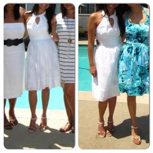 White Halter Swingy Dress in Sz 0