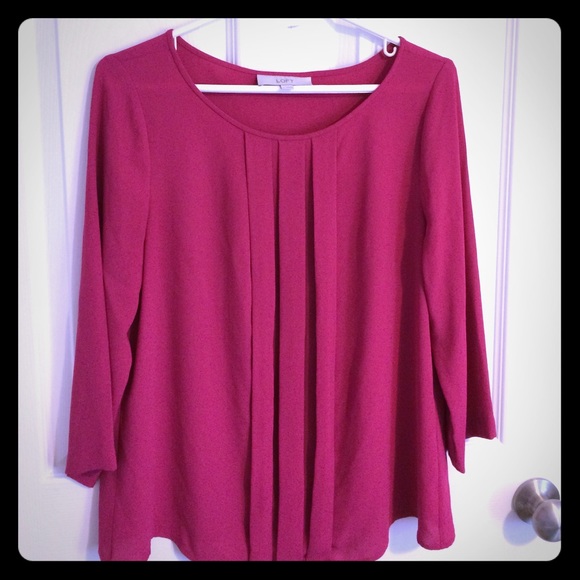 Loft fuchsia blouse