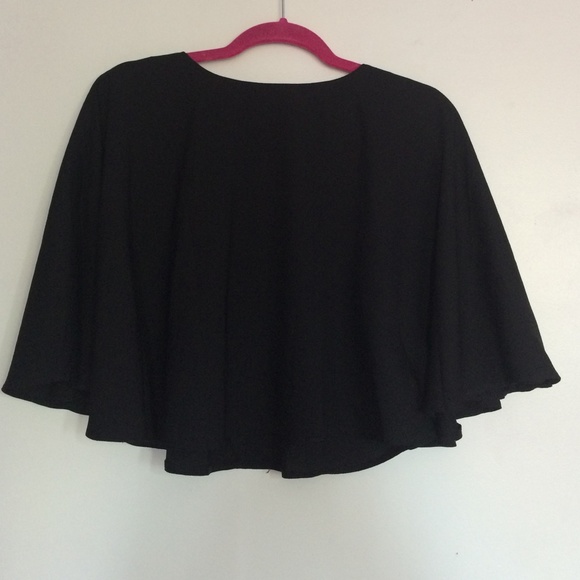 Missguided black loose blouse