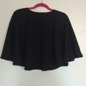 Missguided black loose blouse