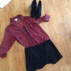 Express plaid portfonio shirt