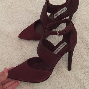 Maroon d'Orsay Steve Madden heels