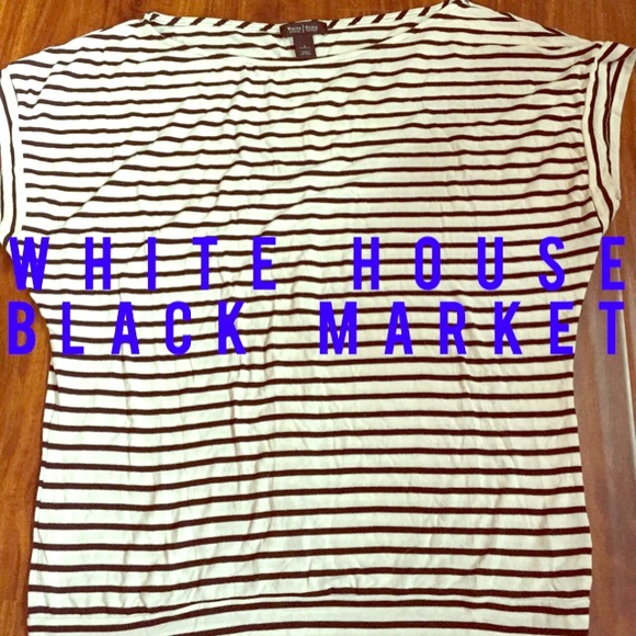 Black & white striped S/S shirt - WHBM