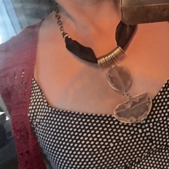 Handmade Agate Stone Necklace - NEW - Picture 4 of 4