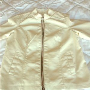White leather jacket