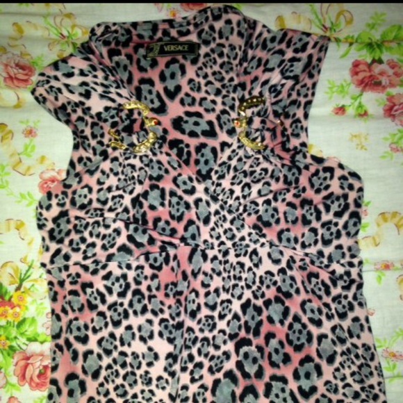 SOLD Versace Top - Small with turtle details
