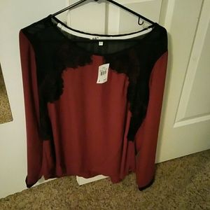 Long sleeve  Maroon Vanity shirt
