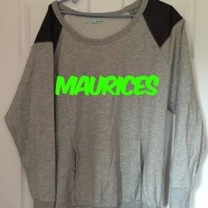 Gray sweatshirt tunic - Maurices