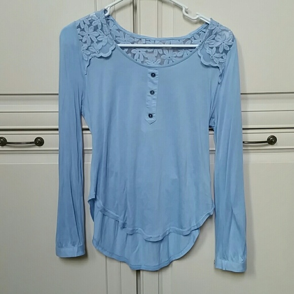Light blue top