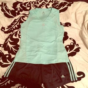 Adidas Workout set shorts & tank