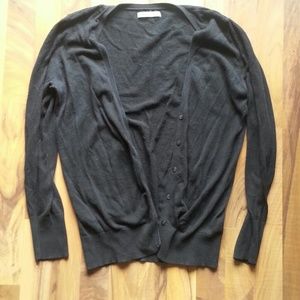 Black Cardigan Sweater