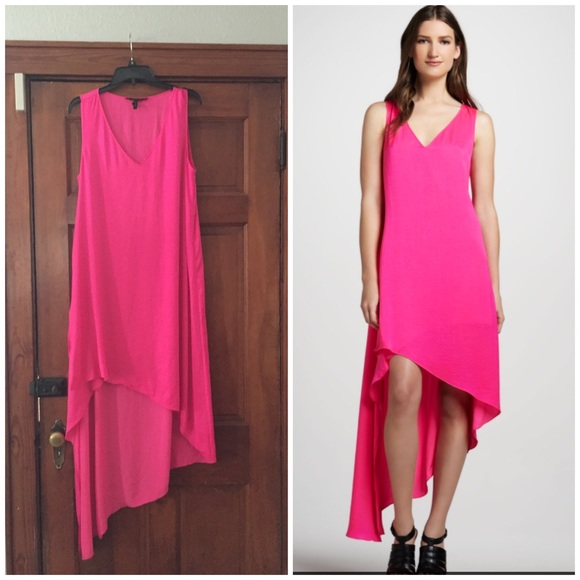 Hi-low pink BCBG dress