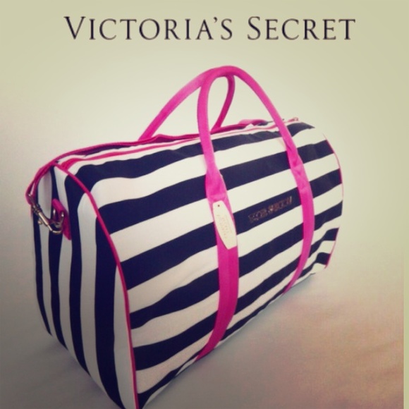 VS striped carry-on/ duffle bag