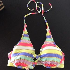 Colorful Stripes Victoria'sSecret Bathing Suit Top