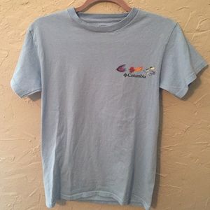 Columbia periodic table of fishing lures shirt