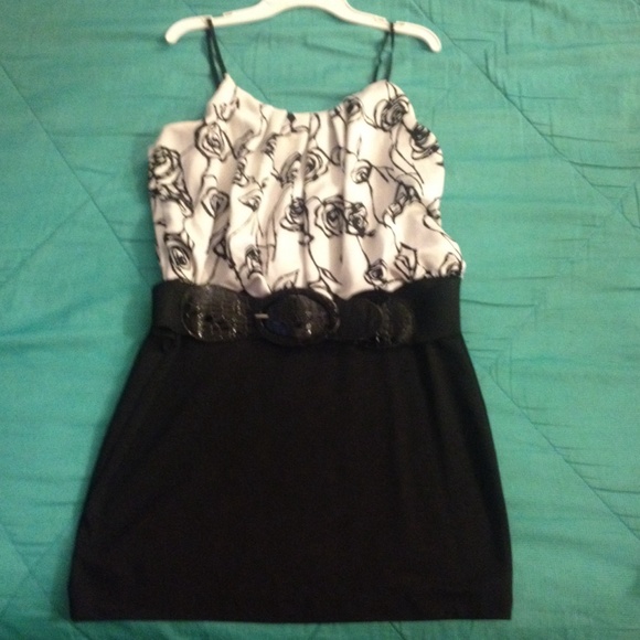 Black & white cocktail dress, only worn once.