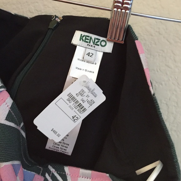 Kenzo Pleated A-line Mini Skirt - Picture 2 of 4