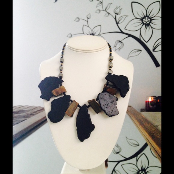 🚫sold🚫🆕agate Jasper & pyrite necklace - Picture 4 of 4