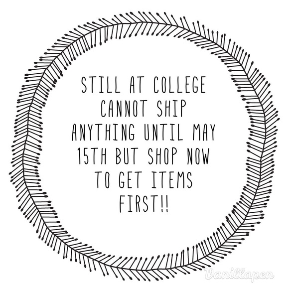 POSTING TO MY CLOSET-NOTHING WILL SHIP TILL 5/15