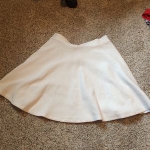 White skater skirt