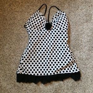 Polka dot 50's style suit