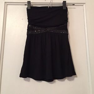 Express strapless black top!