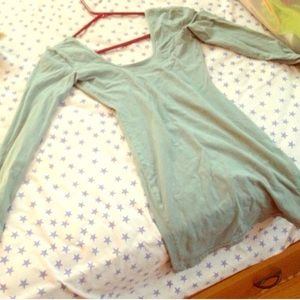 Light green bodycon dress