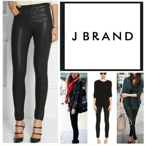 black lacquer jeans