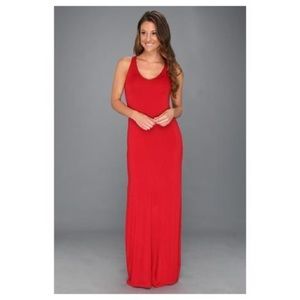 Red Stretchty Maxi Dress