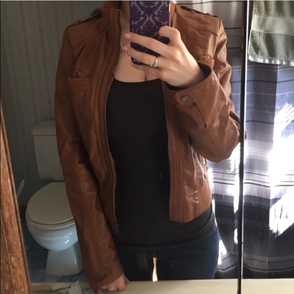 Faux Leather Jacket
