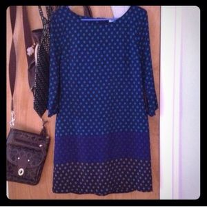 Silky polka dot dress