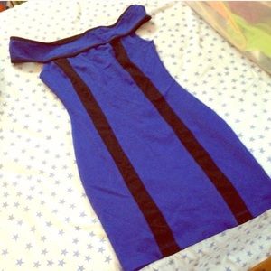 Of the shoulder bodycon dress