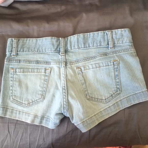 Light wash shorts