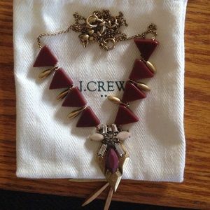 J.Crew maroon necklace