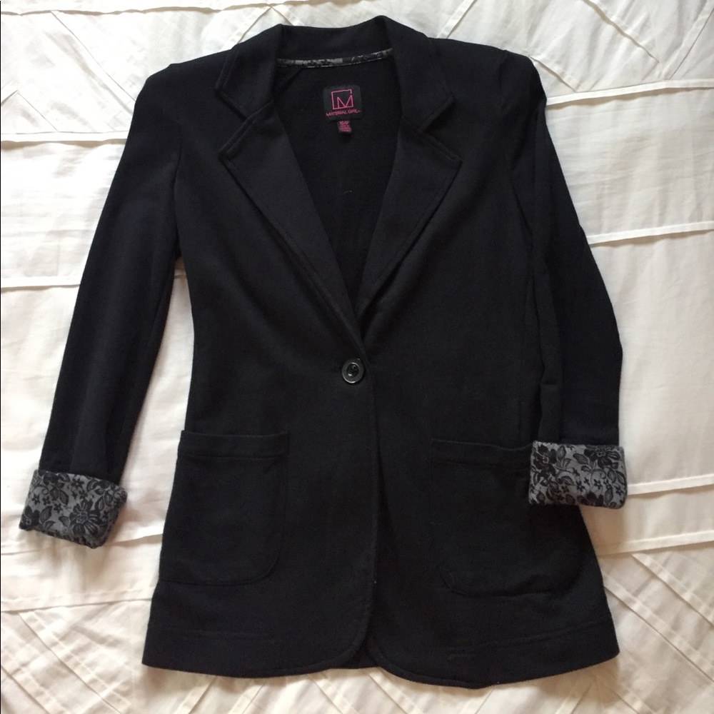 Material Girl black blazer
