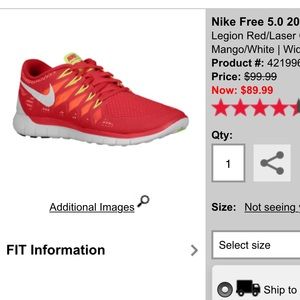 Women's Nike Free 5.0 PRICE FIRM or I'll just keep