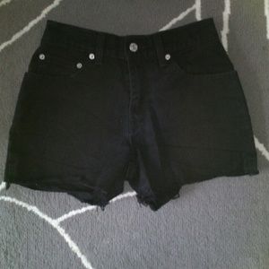 High waist Levi's shorts