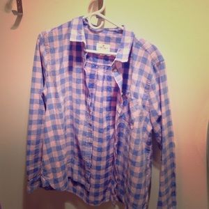 American eagle plaid button down