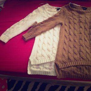 Cable knit sweater bundle