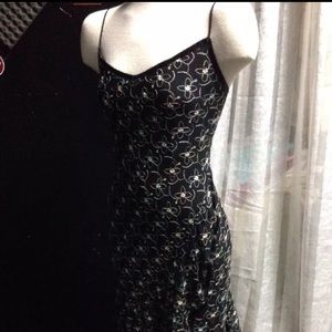 🎈SOLD🎈Betsey Johnson silk embroidered black