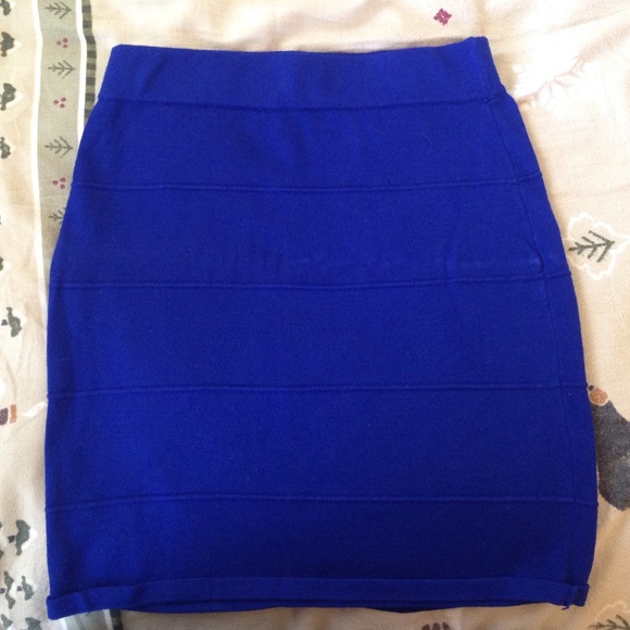 Royal Blue Bandage Skirt