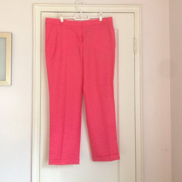 HOT PINK cafe Capri pants from J.Crew! 💗💗